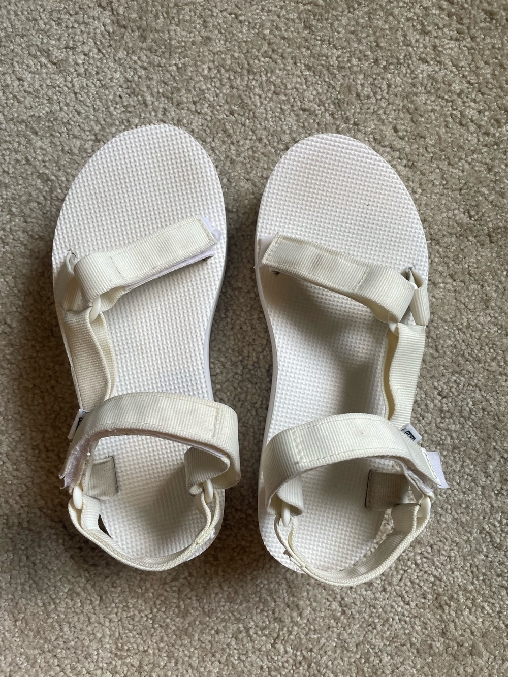 Teva Flatform Universal Platform Sandals White Sz 8